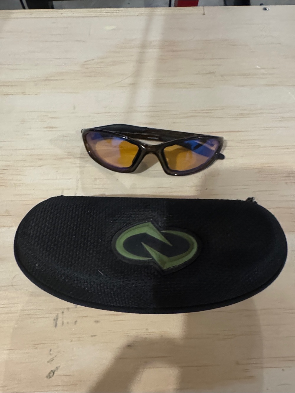 Native Brown Frame Sunglasses with Amber Lenses